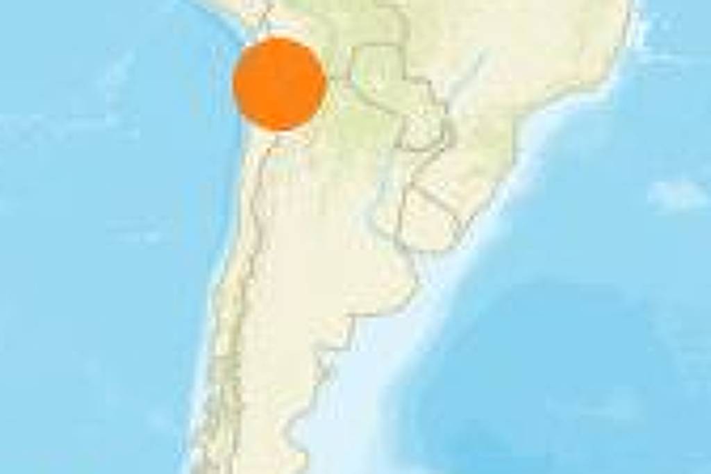 Epicentro do terremoto foi no Chile. Foto: Reprodução/Centro de Sismologia da USP