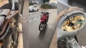 Veículo foi flagrado na rodovia SC-370 • Divulgação/PMRv