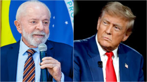 Nas imagens acima, Lula (à esq.) e Donald Trump (à dir.)