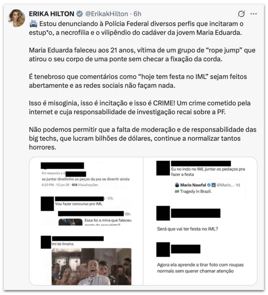 se tratar de condutas praticadas em ambiente digital. O Poder360 entrou em conta