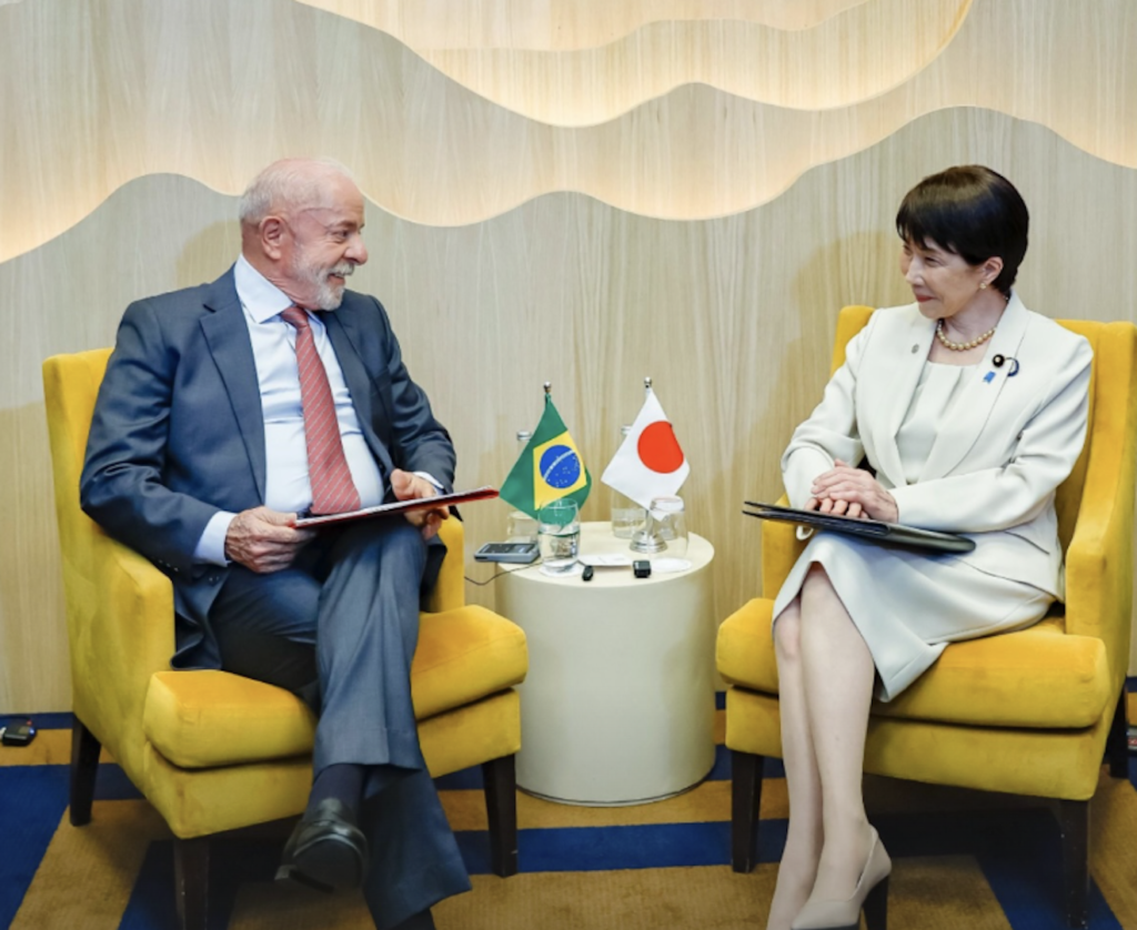 Lula e Sanae Takaichi defenderam o aprofundamento das relações entre Brasil e Japão