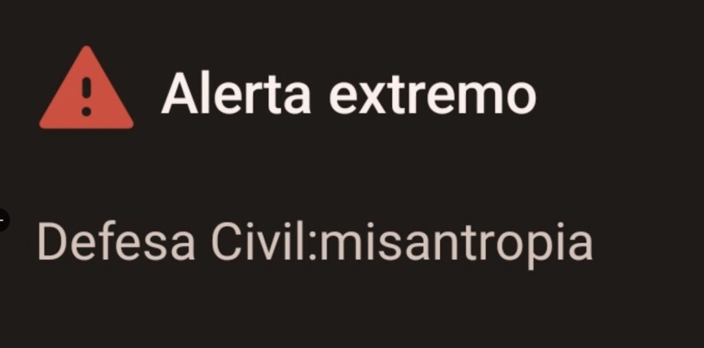 Na imagem, screenshot do alerta recebido por moradores do Distrito Federal neste sábado (20.jun)