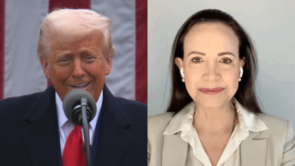 Donald Trump preteriu María Corina Machado como possível sucessora na liderança da Venezuela por ressentimento após ela ter recebido o Prêmio Nobel da Paz em outubro de 2025, segun