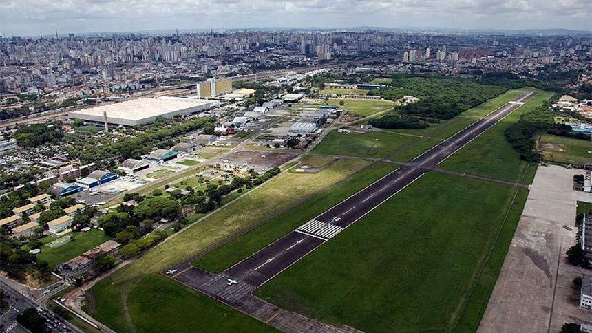 Aeroporto Campo de Marte, na zona norte de São Paulo • Divulgação/Infraero