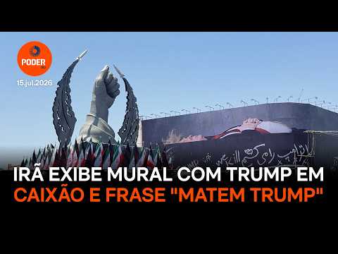 Irã exibe outdoors com Trump em caixão após tensões com os EUA