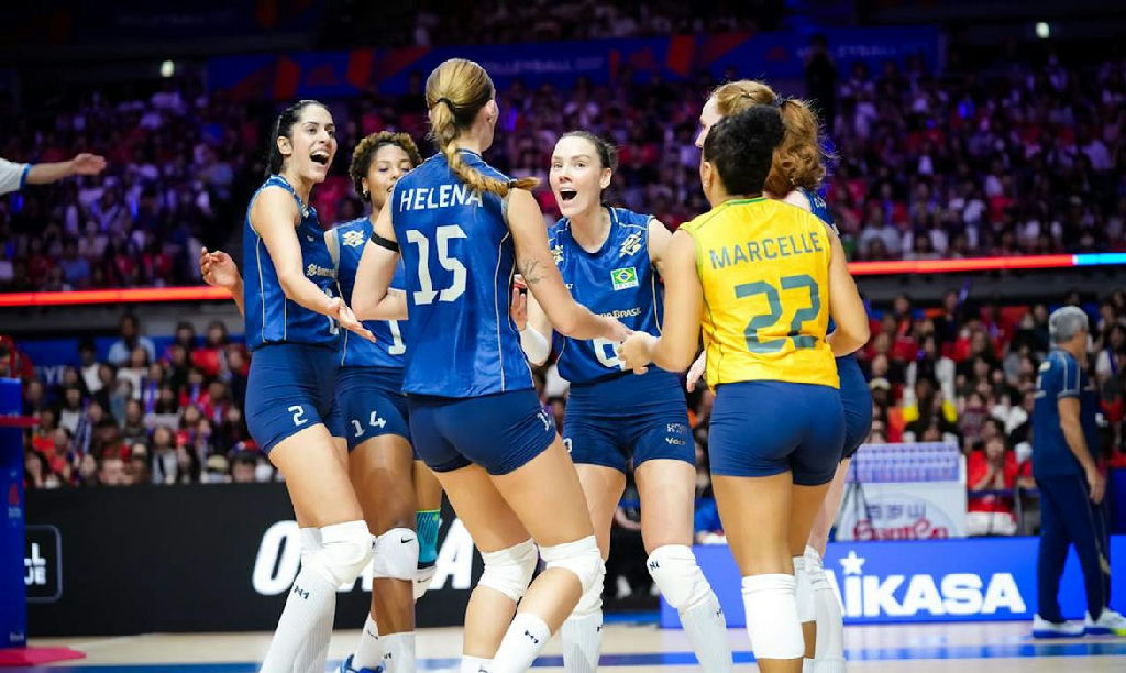Brasil enfrenta Japão em quartas de final da Liga das Nações de vôlei feminino