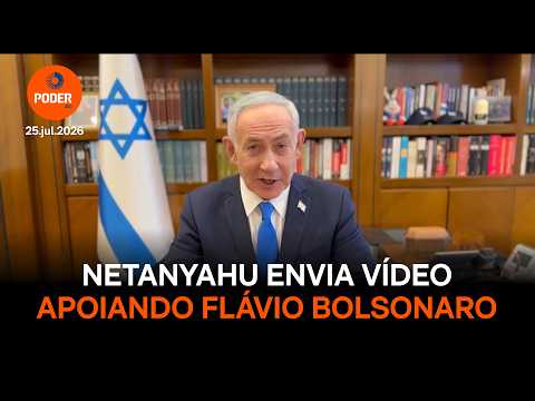 Netanyahu manifesta apoio a Flávio Bolsonaro em vídeo durante convenção do PL