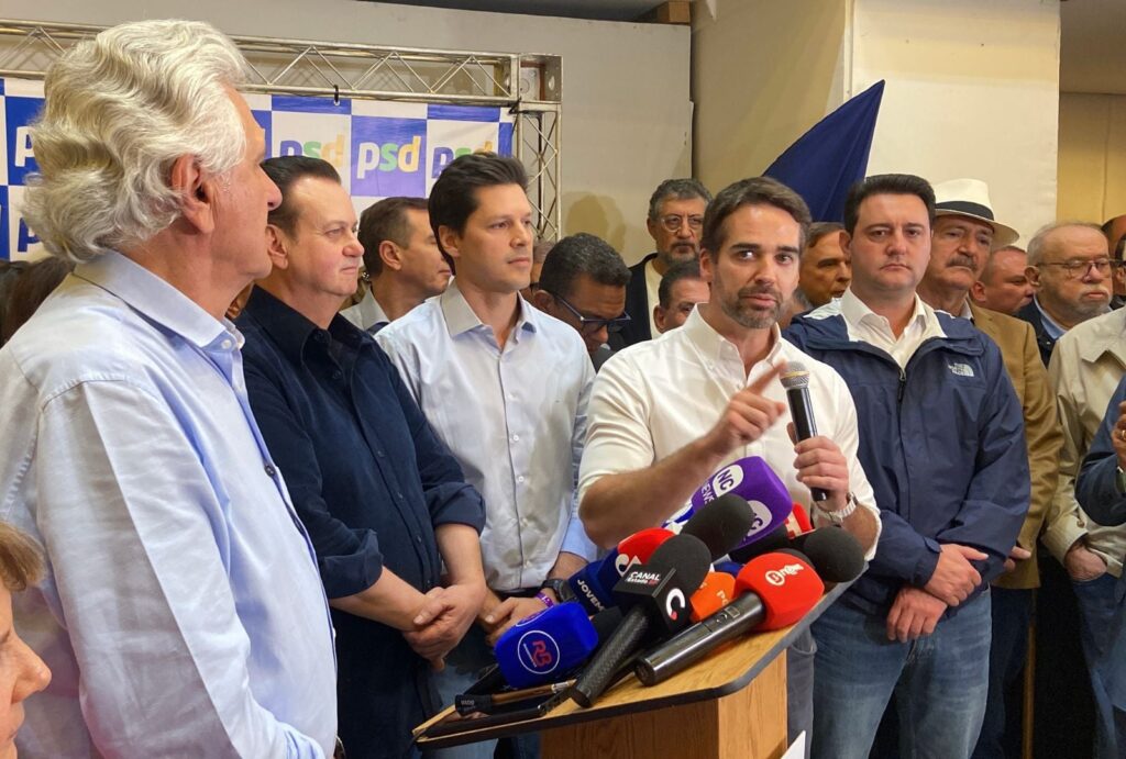 PSD oficializa candidatura de Caiado à presidência e critica adversários