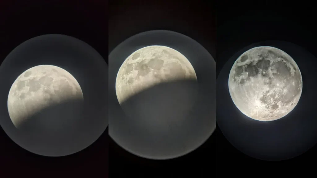 Brasileiros registram imagens impressionantes de eclipse lunar com Lua de Sangue