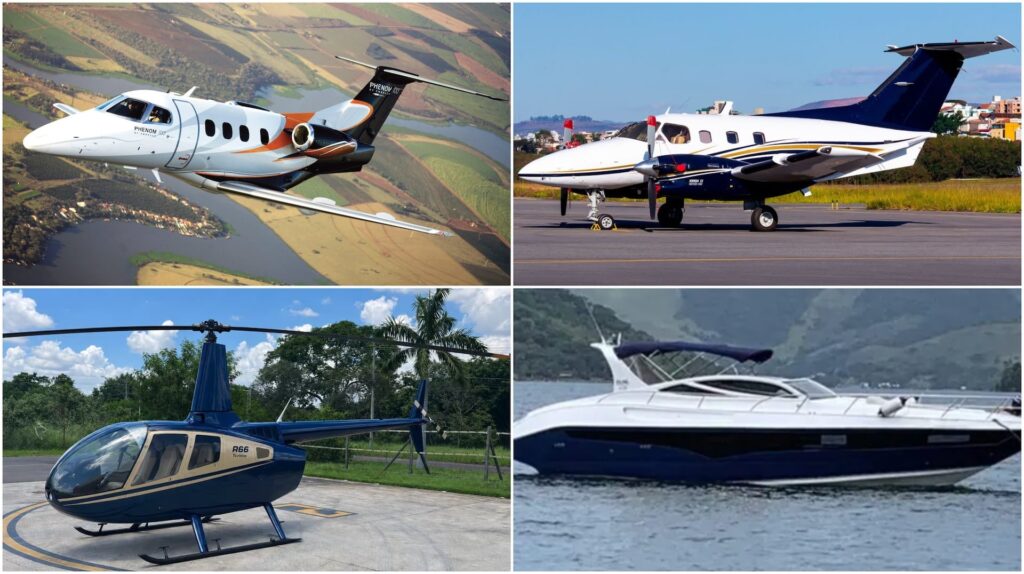 Candidatos de 2026 revelam patrimônio de R$ 136 milhões em aeronaves e embarcações