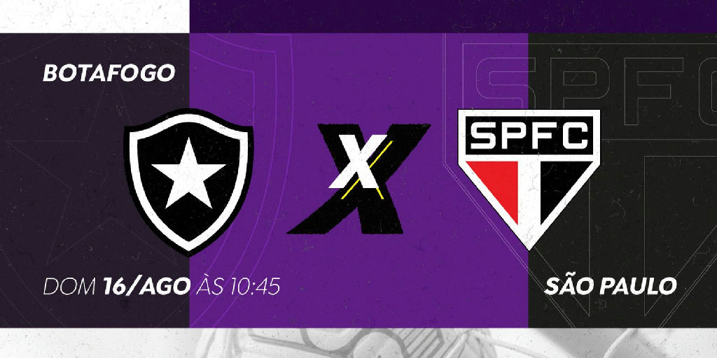 Domingo às 10h45 tem transmissão de Botafogo e São Paulo pelo Brasileirão Feminino na TV Brasil