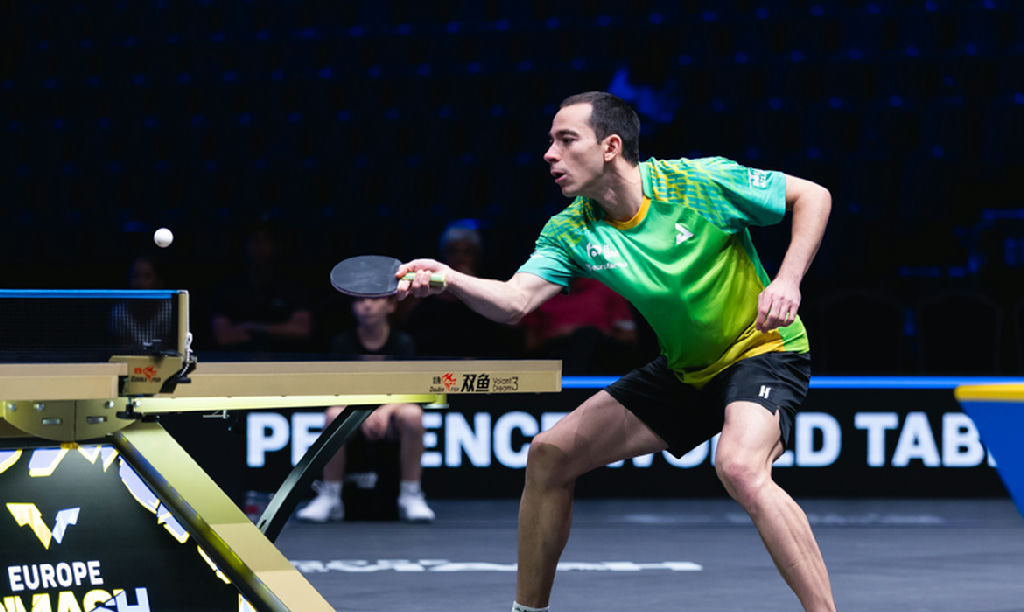 Hugo Calderano avança às oitavas do Europe Smash após vitória sobre japonês
