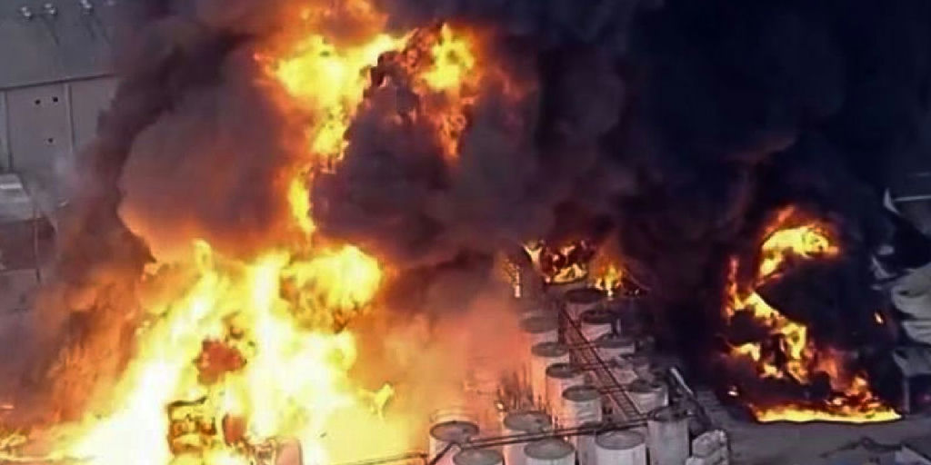 Incêndio em fábrica de produtos químicos em Itaquaquecetuba é controlado após 33 horas de combate
