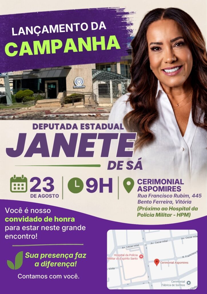 Janete de Sá inicia campanha de reeleição à Assembleia Legislativa do Espírito Santo