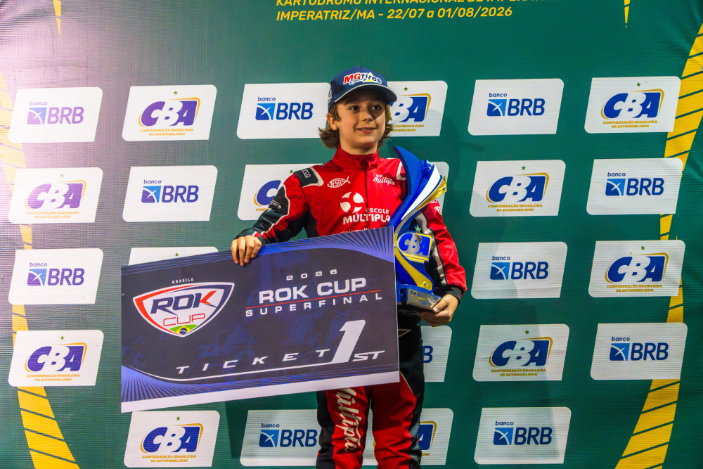 Joaquim Emerick conquista Copa Brasil de Kart e avança para campeonato mundial na Itália
