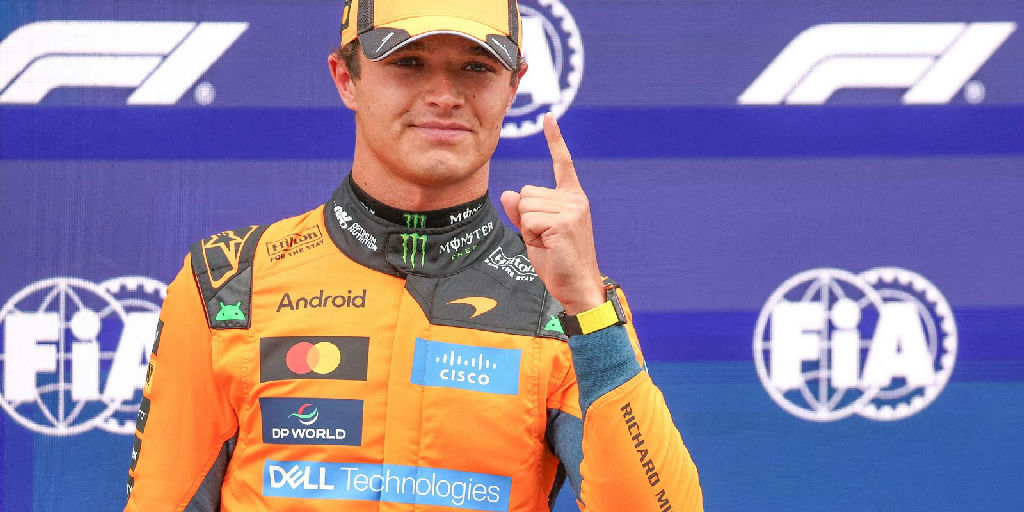 Lando Norris garante a pole na Holanda e Gabriel Bortoleto parte da nona posição