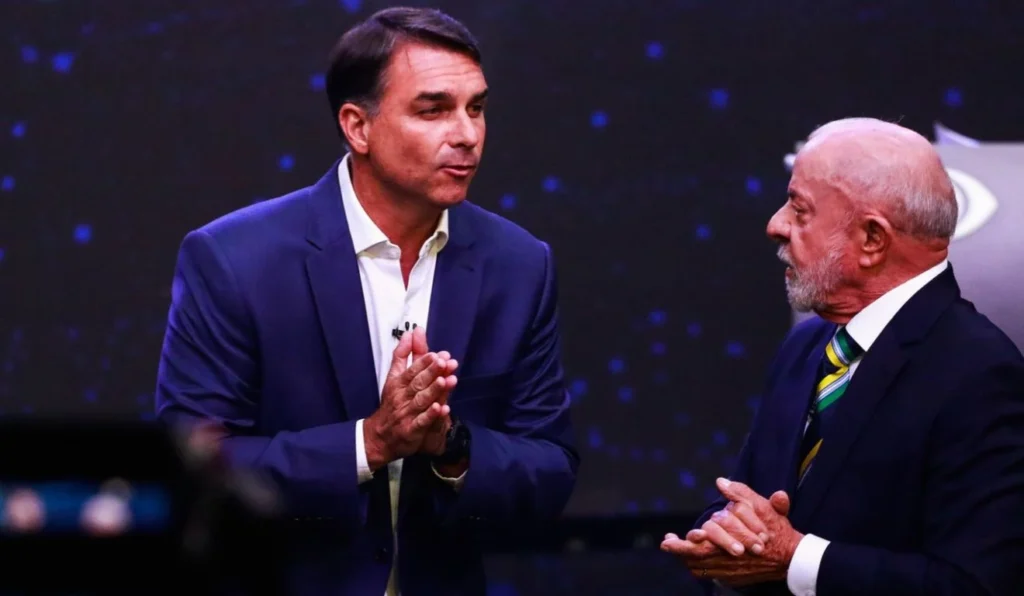 Debate entre Flávio Bolsonaro e Lula: provocações e descontentamento do eleitor