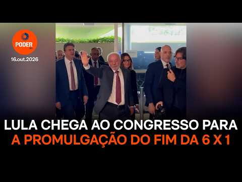 Lula e Janja participam da promulgação que encerra a jornada 6 X 1