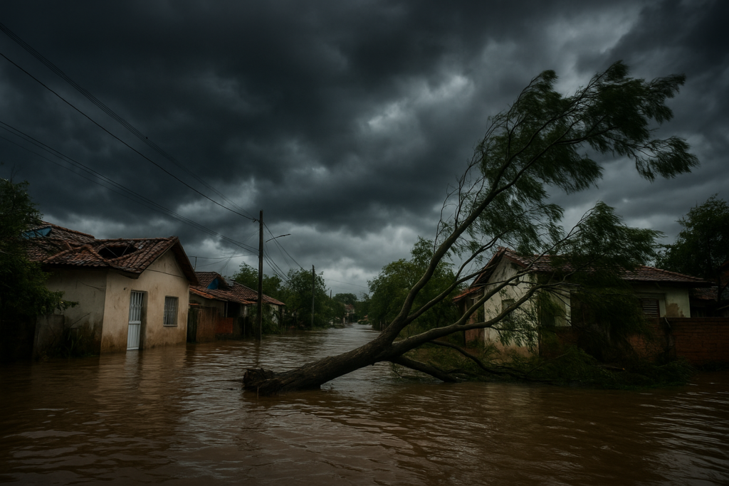 Temporais causam danos em várias cidades do Espírito Santo e deixam 45 desalojados