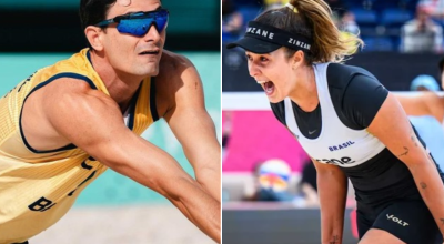 André Stein e Thâmela representam Brasil no Sul-americano de Vôlei de Praia