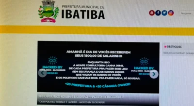 Ataque hacker atinge site da Prefeitura de Ibatiba e gera preocupação