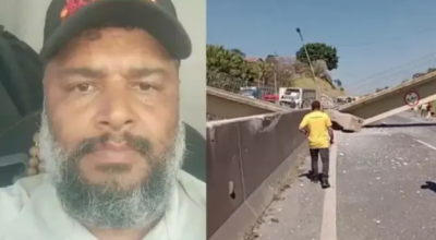 Caminhoneiro relata livramento após desabamento de passarela na Fernão Dias em SP