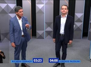 Confronto de propostas marca debate entre candidatos ao governo capixaba na TV Gazeta