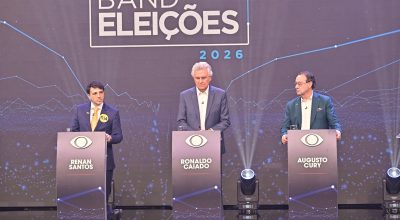 Debate na Band: Renan, Caiado e Cury criticam Lula e Flávio Bolsonaro