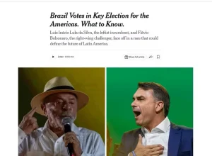Eleições no Brasil podem moldar o futuro da América Latina, aponta The New York Times