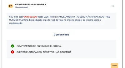 Felca perde título de eleitor e ficará de fora do 2º turno das eleições de 2026