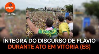 Flávio Bolsonaro promete um Brasil de amor e fala em governar para todos