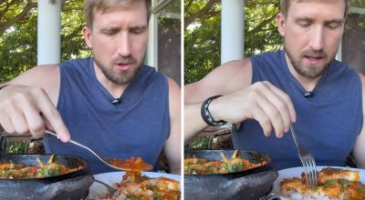 Spencer disse que ficou “viciado” no molho da moqueca (Foto: Reprodução/Instagram/@spencers...