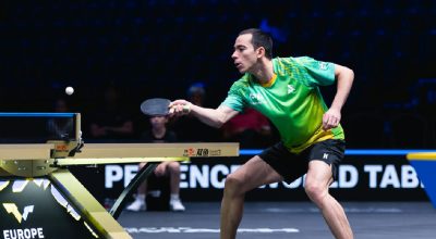 Hugo Calderano avança às oitavas do Europe Smash após vitória sobre japonês