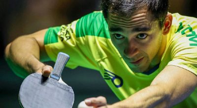 Hugo Calderano enfrenta Félix Lebrun nas quartas do Europe Smash após nova vitória
