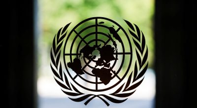 Logo da ONU na sede da entidade em Nova York 18/09/2025 REUTERS/Jeenah Moon