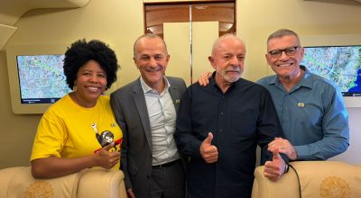 to na manhã desta quinta-feira (21) para receber o presidente da República. Lula