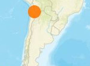 Epicentro do terremoto foi no Chile. Foto: Reprodução/Centro de Sismologia da USP