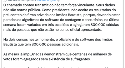 juízes. A declaração foi feita depois de Abelardo de la Espriella , da direita