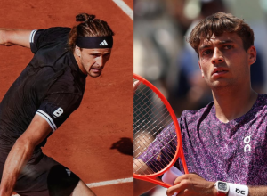Alexander Zverev e Flavio Cobolli, finalistas de Roland Garros de 2026 • Reprodução/Instagram/@alexzverev123 e Reprodução/Instagram/@flavio_cobbo