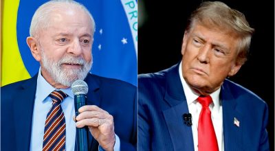 Nas imagens acima, Lula (à esq.) e Donald Trump (à dir.)
