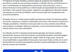 outras economias. O ex-ministro sustenta que o país voltou a conviver com questõ