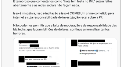 se tratar de condutas praticadas em ambiente digital. O Poder360 entrou em conta