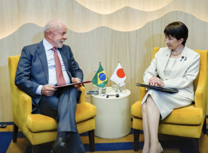 Lula e Sanae Takaichi defenderam o aprofundamento das relações entre Brasil e Japão