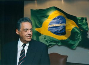 presidente Fernando Henrique Cardoso no Palácio da Alvorada