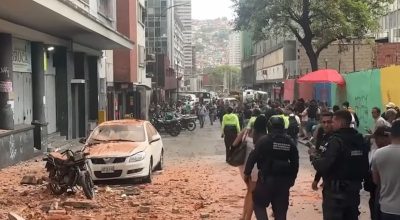 Dois terremotos atingiram a Venezuela na 4ª feira (24.jun.2026), sendo um de magnitude 7,2 e outro de 7,5; na imagem, destruição em Caracas