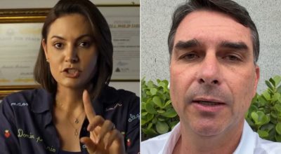 Instagram/@michellebolsonaro e @flaviobolsonaro
