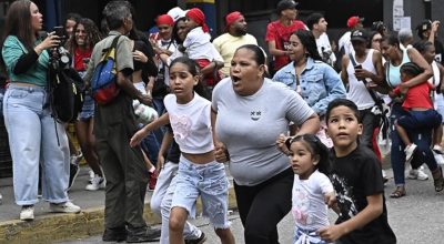 O Unicef estima que são necessários US$ 52 milhões para responder à emergência. Na imagem, crianças e adultos buscam abrigo na Venezuela