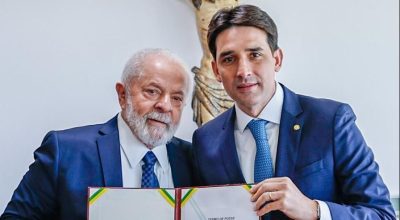 Silvio Costa Filho assume ministério de Portos e Aeroportos em ato fechado com Luiz Inácio Lula da Silva • Divulgação/Ricardo Stuckert