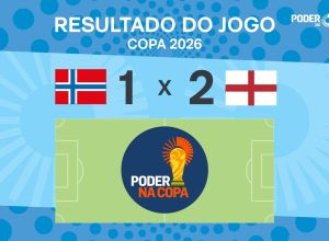 A seleção da Inglaterra venceu a da Noruega neste sábado (11.jul.2026) por 2 a 1 e garantiu vaga na semifinal da Copa do Mundo de 2026