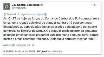 tação que beneficiam os EUA e seus aliados” , informou a agência estatal Irna ne